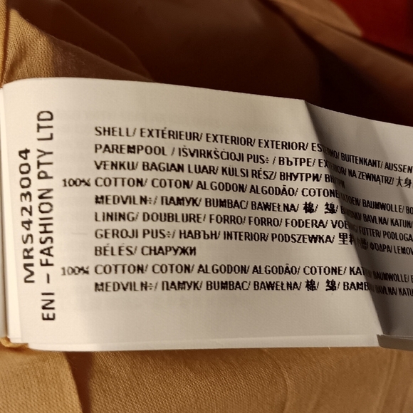 Mon Renn| *Missing* Hook Surreal Midi Dress 100% Cotton Abstract Print US M Tag - Picture 10 of 13